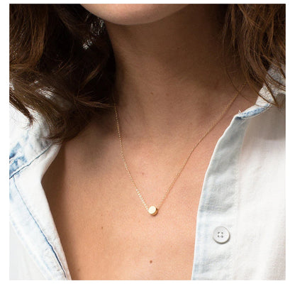 Grace Minimalist Gold-Plated Pendant Necklace