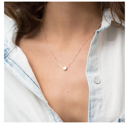 Grace Minimalist Gold-Plated Pendant Necklace