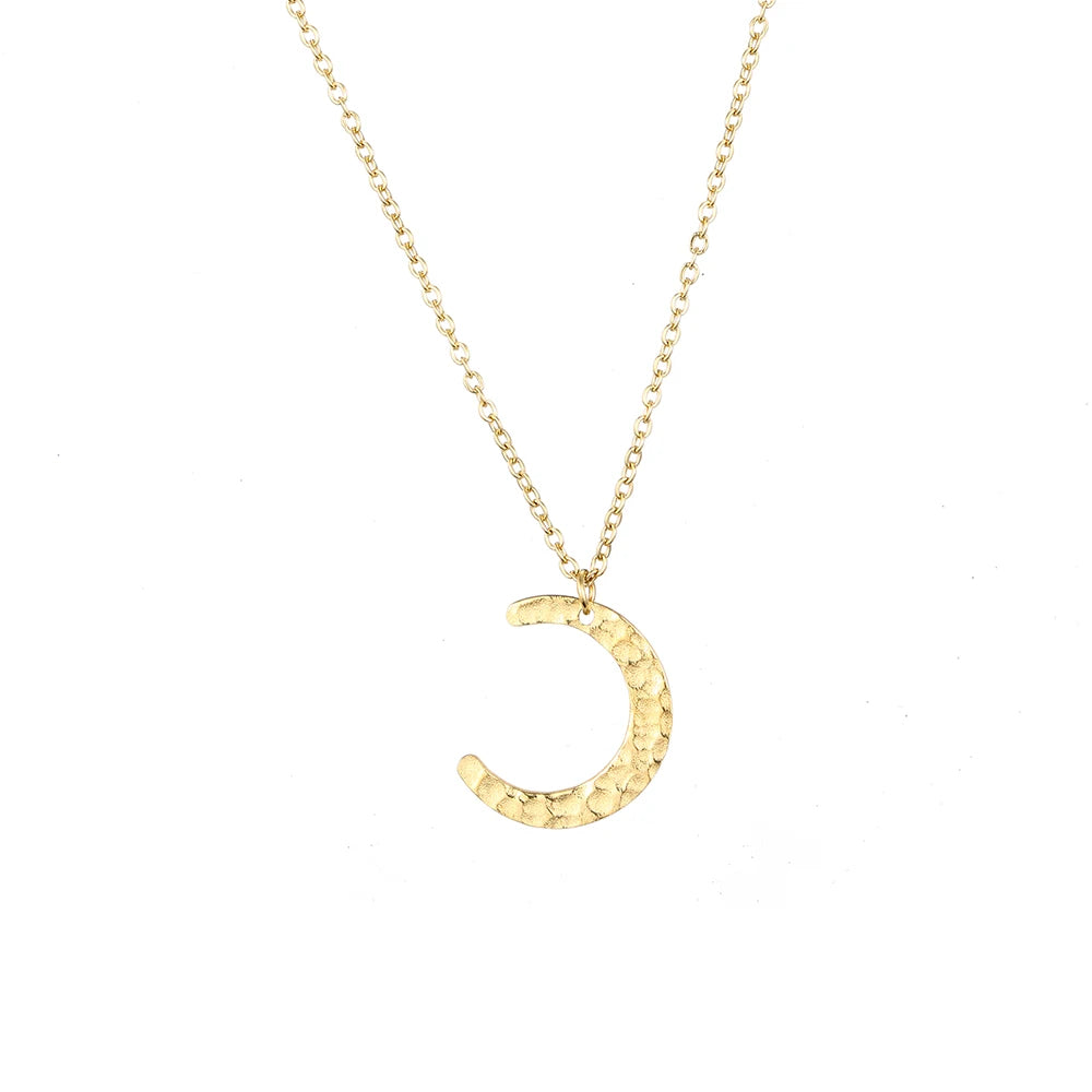 Celeste Moon Pendant Necklace