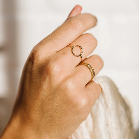 Minimalist Open Circle Ring