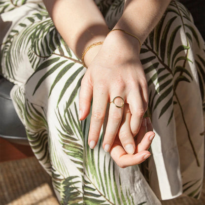 Minimalist Open Circle Ring