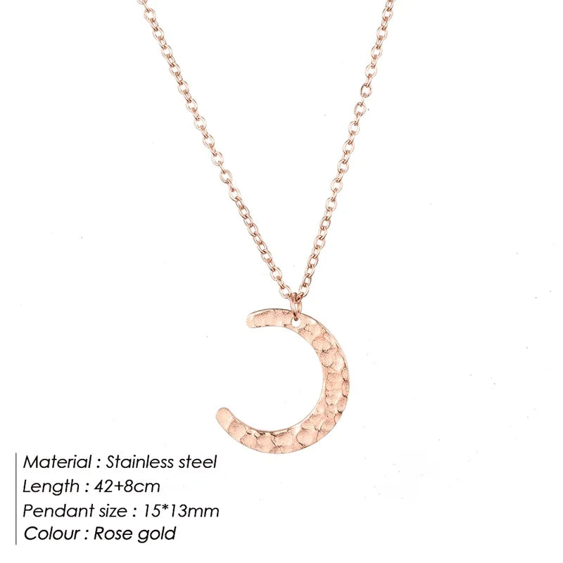 Celeste Moon Pendant Necklace