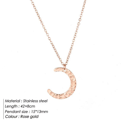 Celeste Moon Pendant Necklace