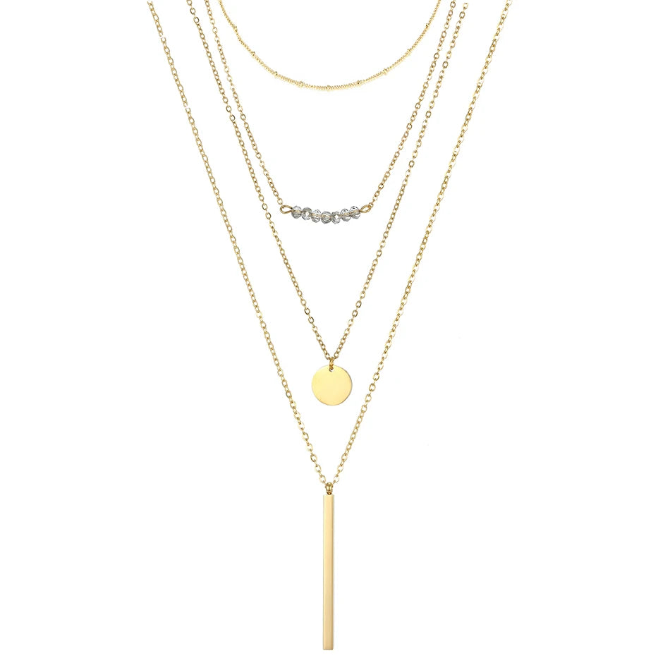 Eterna Luxe Multi-Layer Necklace Set