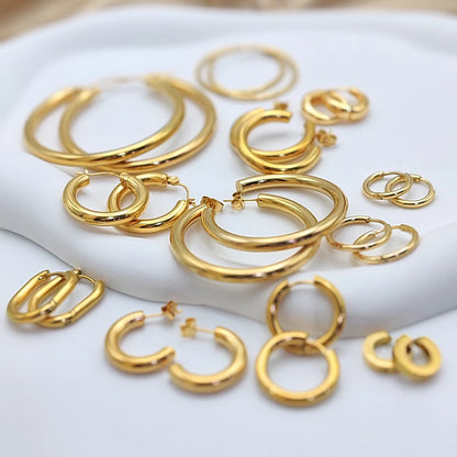 Luxe Circles Hoop Earrings Set