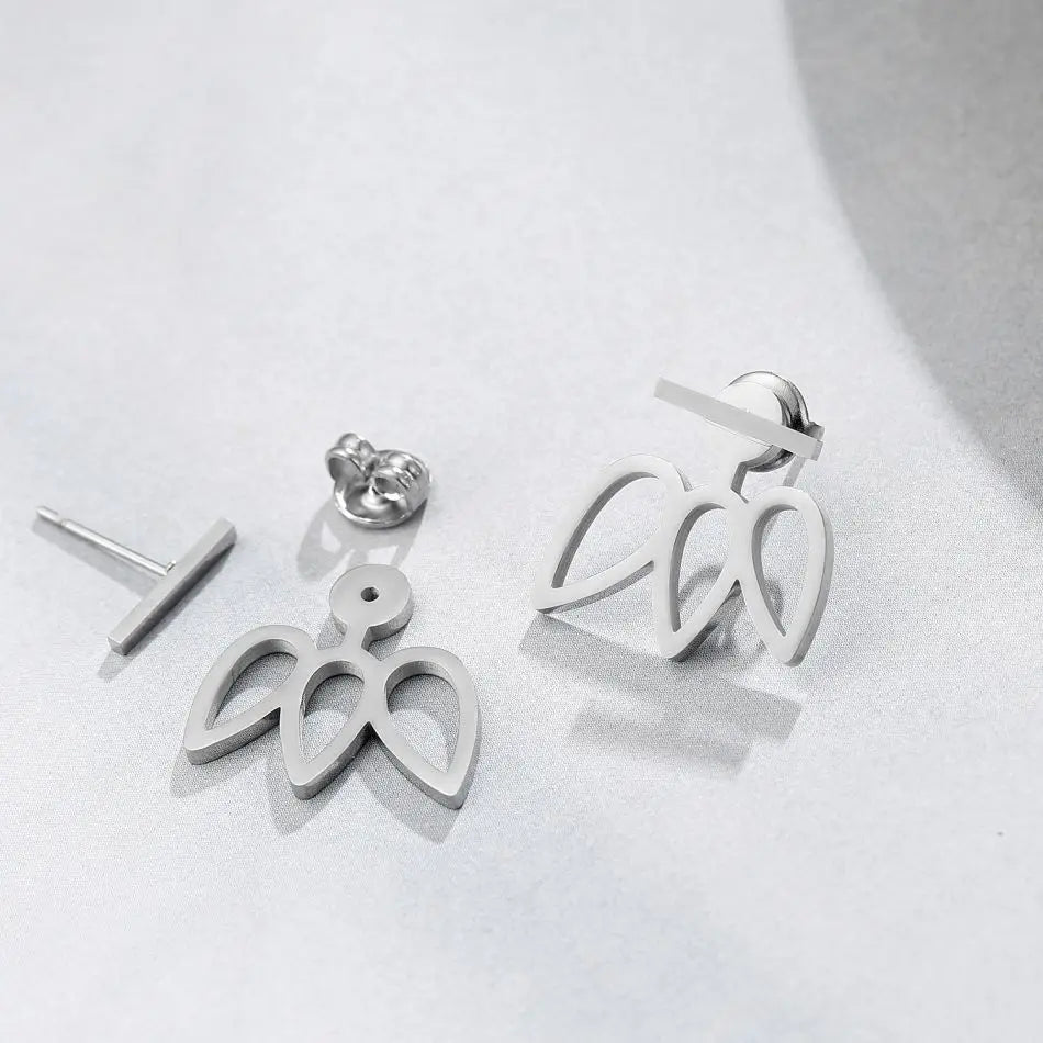 Avant-Garde Geometric Stainless Steel Earrings