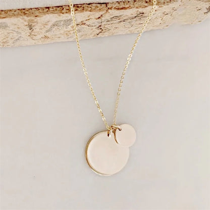 Harmony Double Disc Pendant Necklace