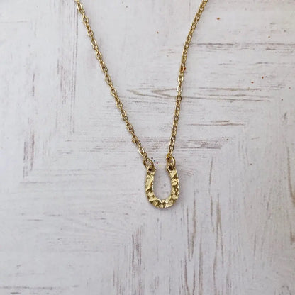 Lucky Horseshoe Pendant Necklace