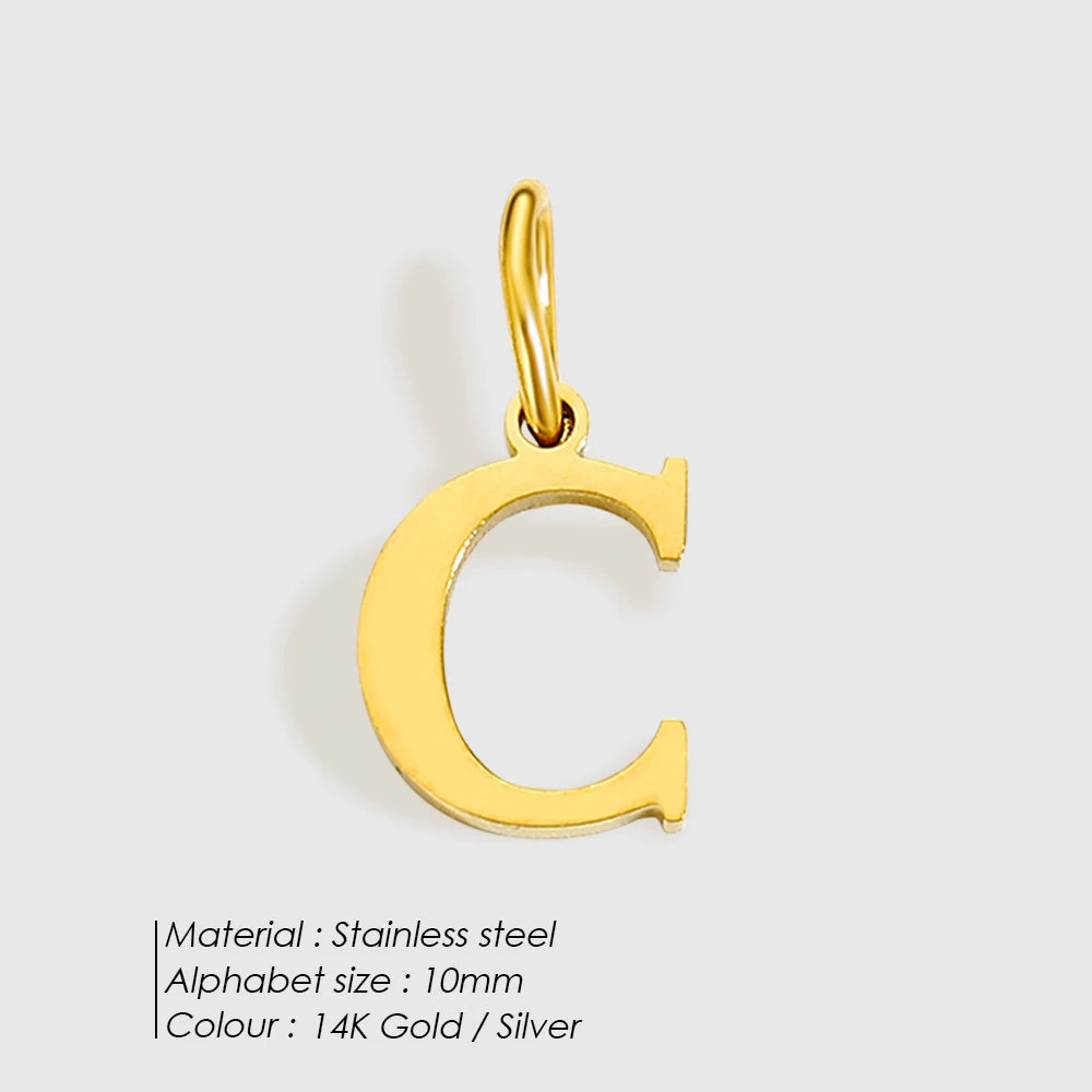 Personalized Alphabet Charm Necklace