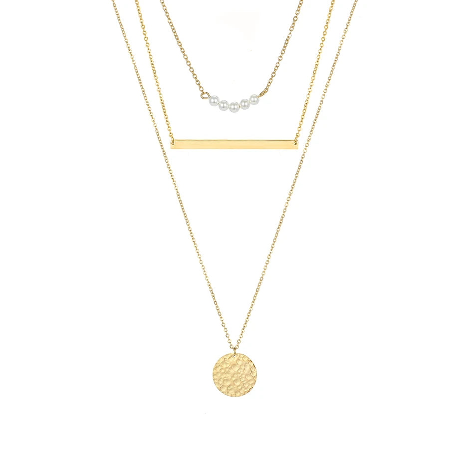 Eterna Luxe Multi-Layer Necklace Set