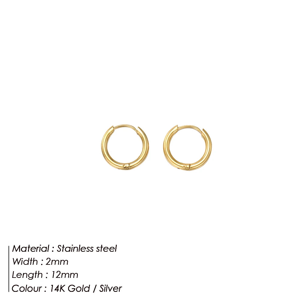 Luxe Circles Hoop Earrings Set