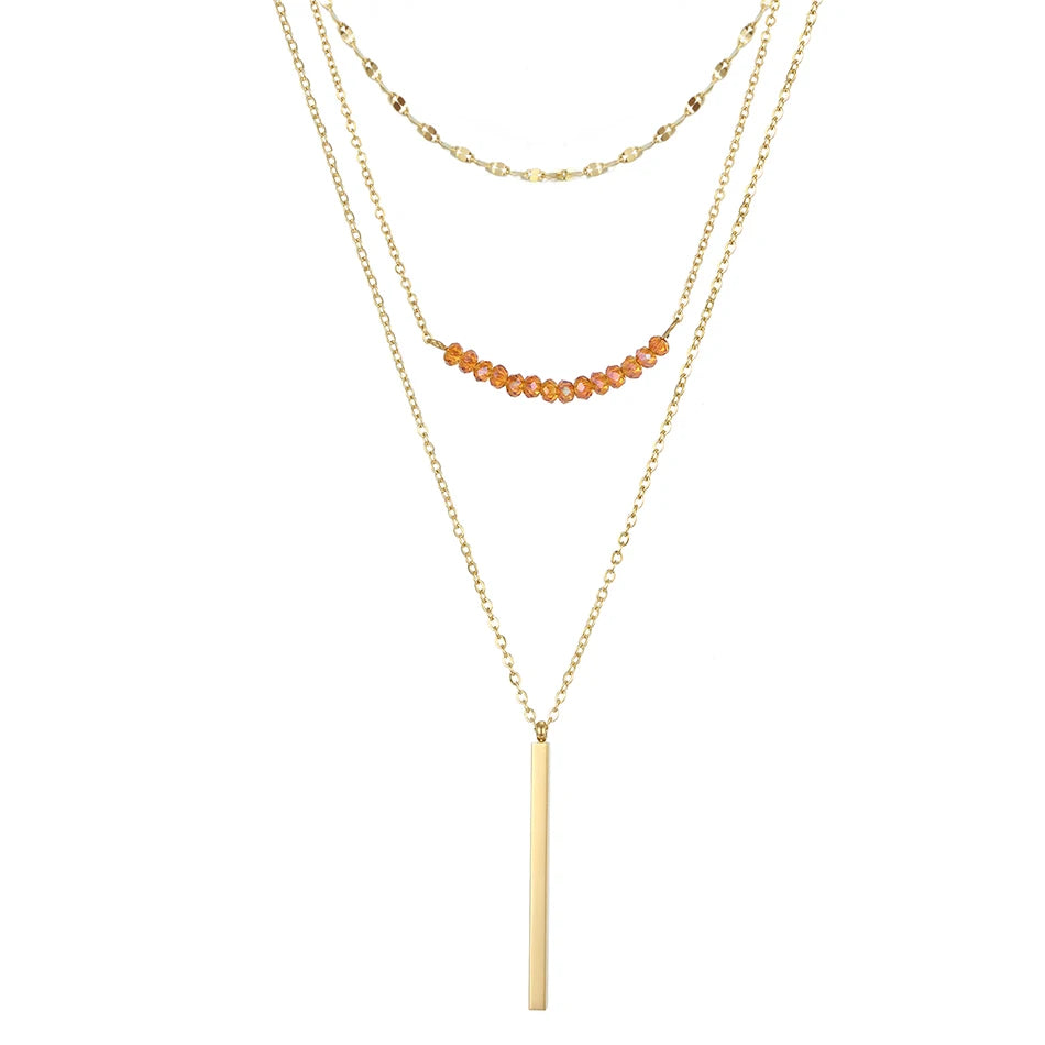 Eterna Luxe Multi-Layer Necklace Set