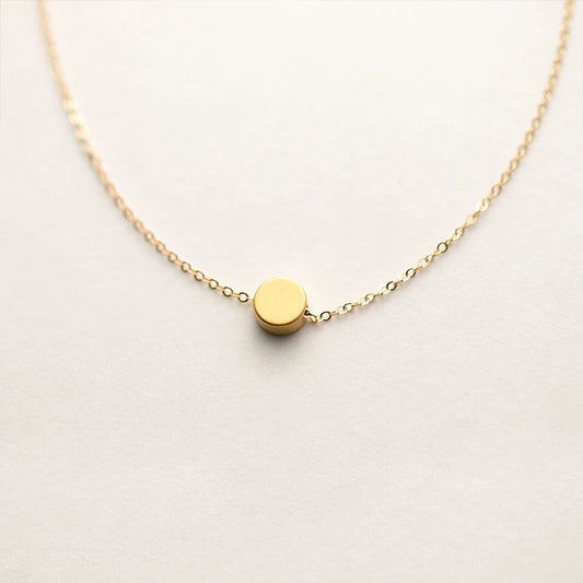 Grace Minimalist Gold-Plated Pendant Necklace