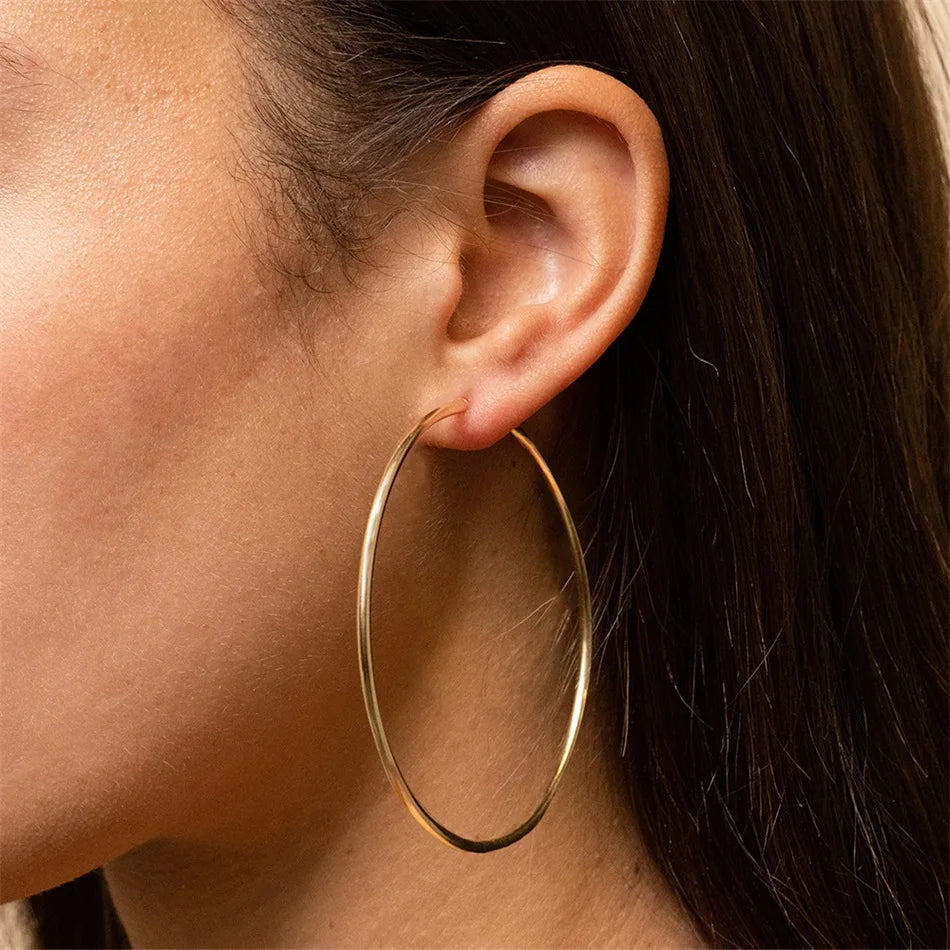 Celeste Grande 70mm Hoop Earrings