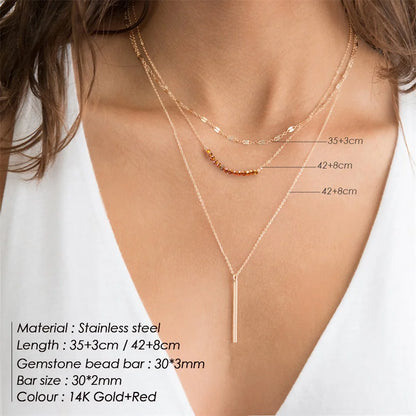 Eterna Luxe Multi-Layer Necklace Set