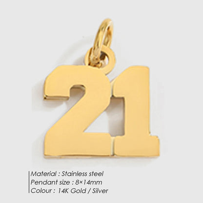 Customizable Number Charms