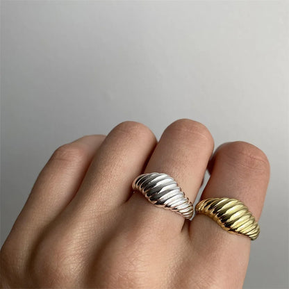 Elegant Twisted Statement Ring