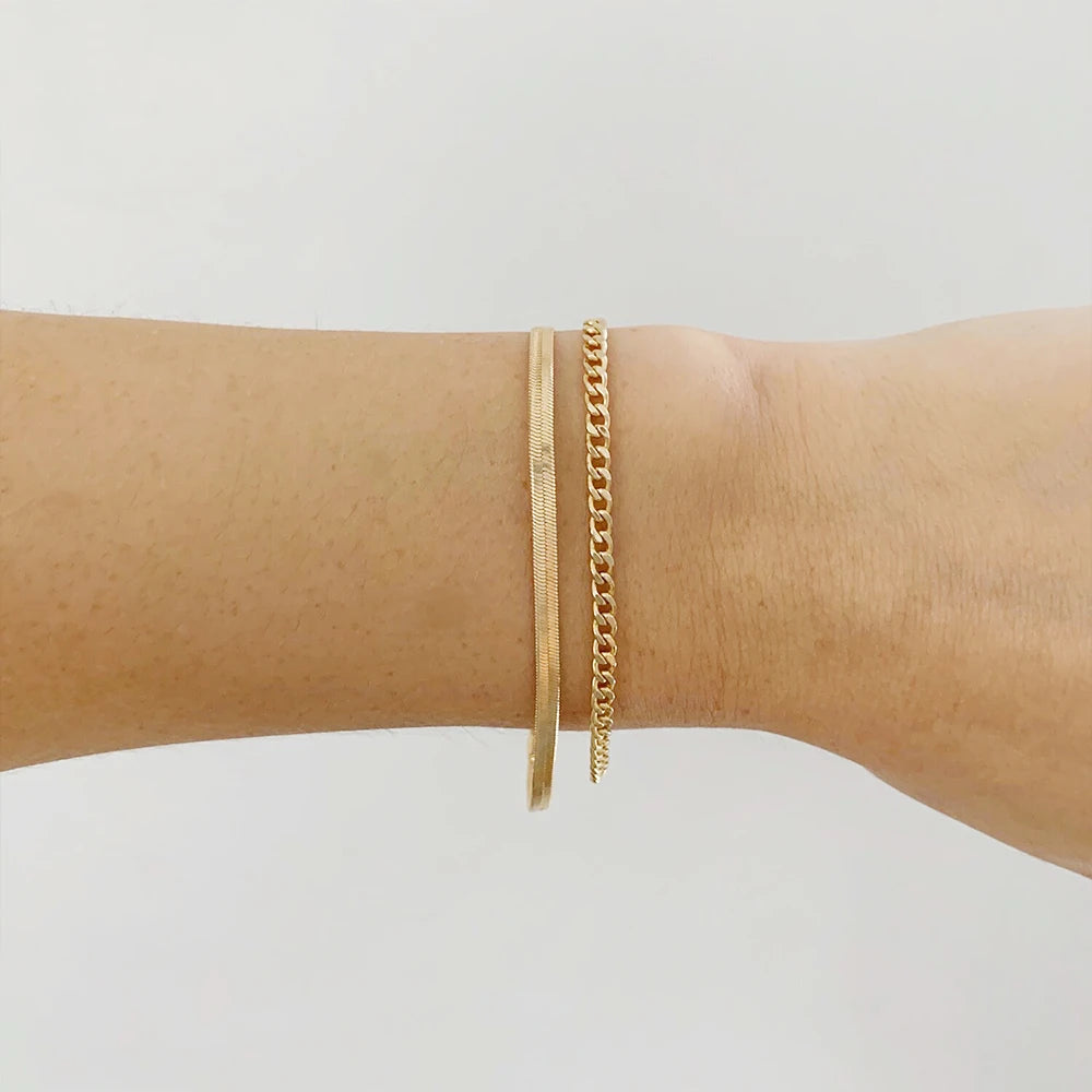 Celeste Gold Coin Chain Bracelet