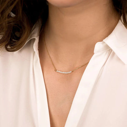 Serenity Pearl Bar Necklace