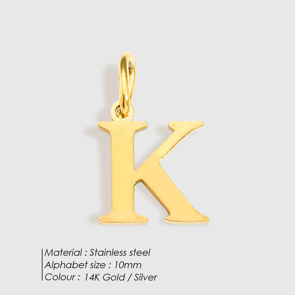 Personalized Alphabet Charm Necklace