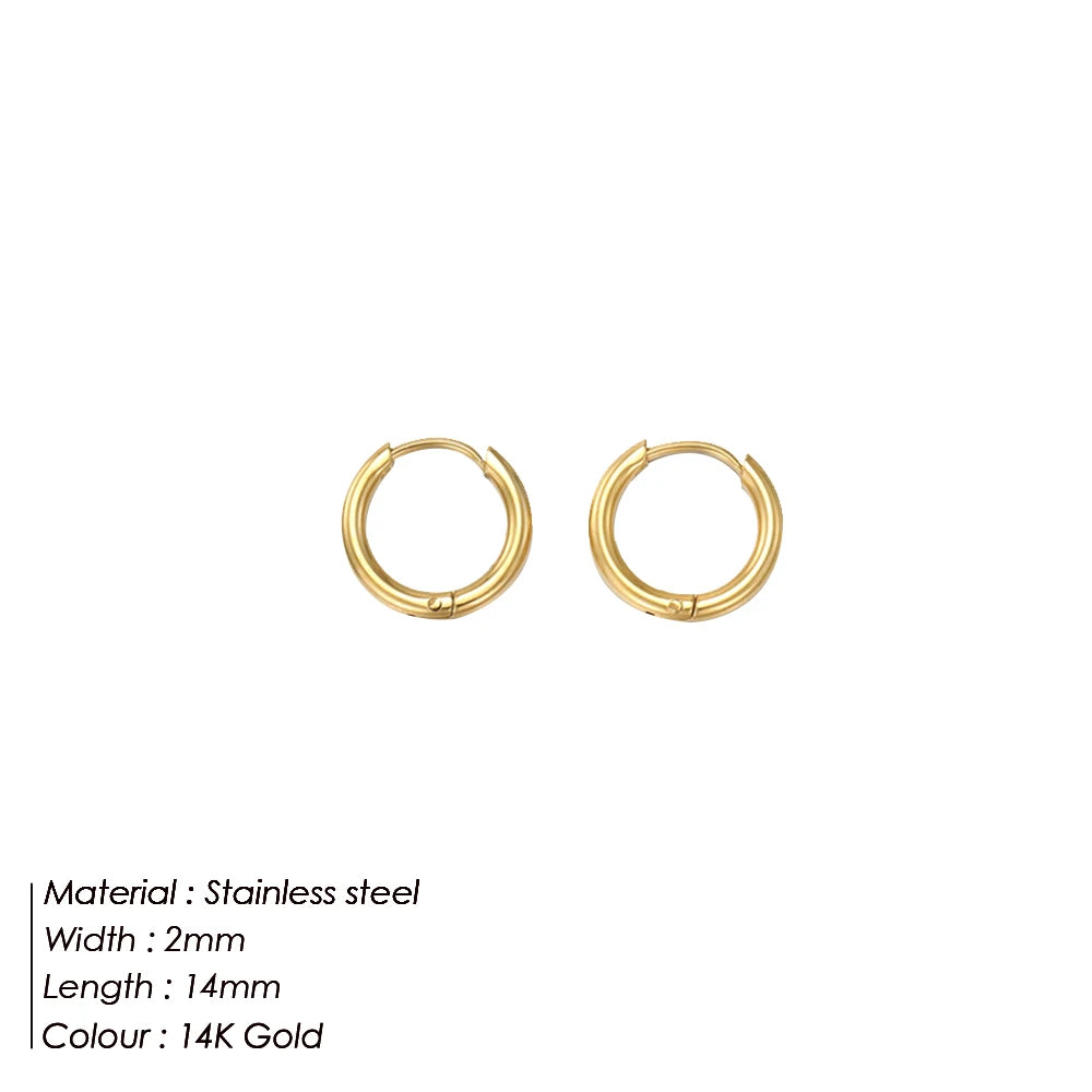 Luxe Circles Hoop Earrings Set