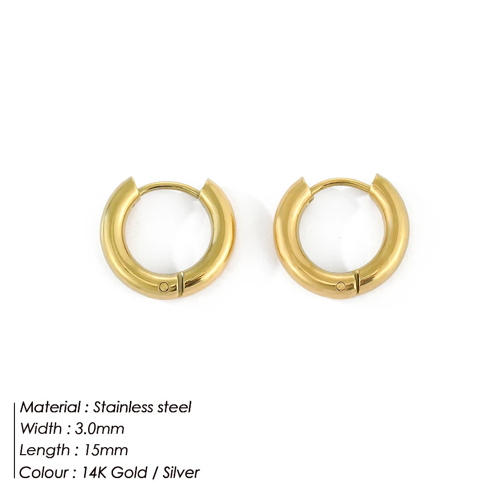 Luxe Circles Hoop Earrings Set