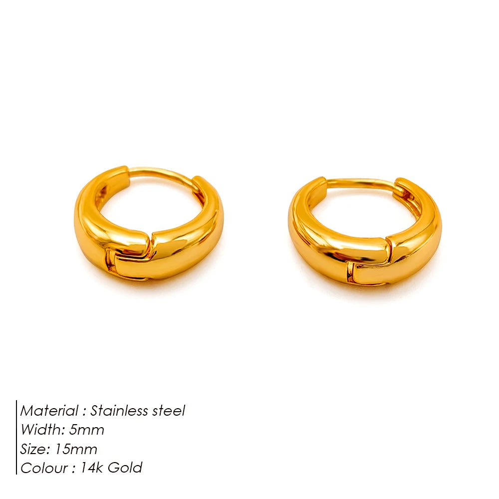 Luxe Circles Hoop Earrings Set