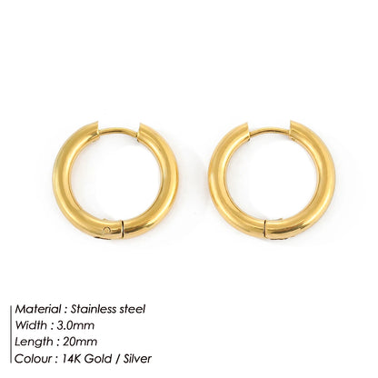 Luxe Circles Hoop Earrings Set