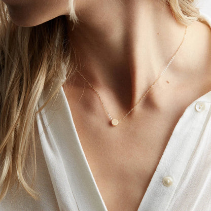 Grace Minimalist Gold-Plated Pendant Necklace