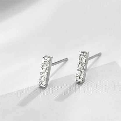 Eterna Line Minimalist Bar Stud Earrings