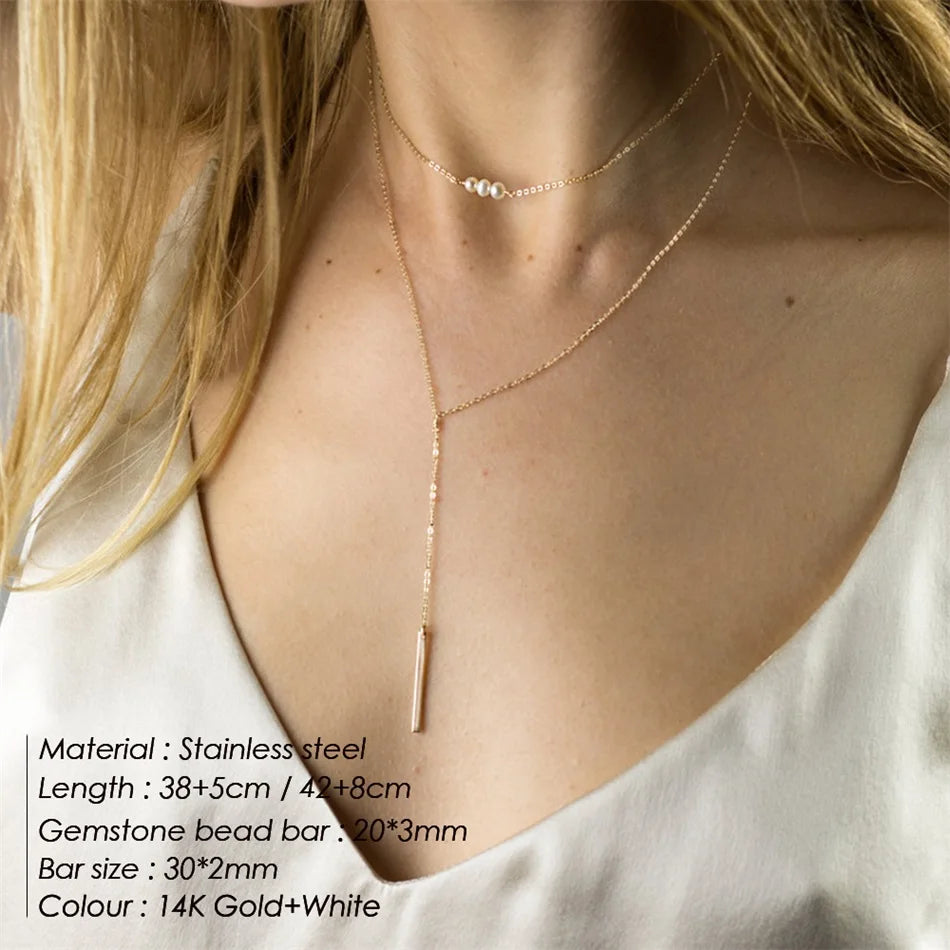 Eterna Luxe Multi-Layer Necklace Set