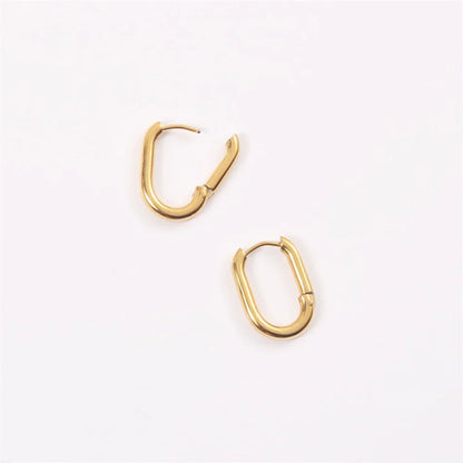 U-Shaped Hoop Earrings