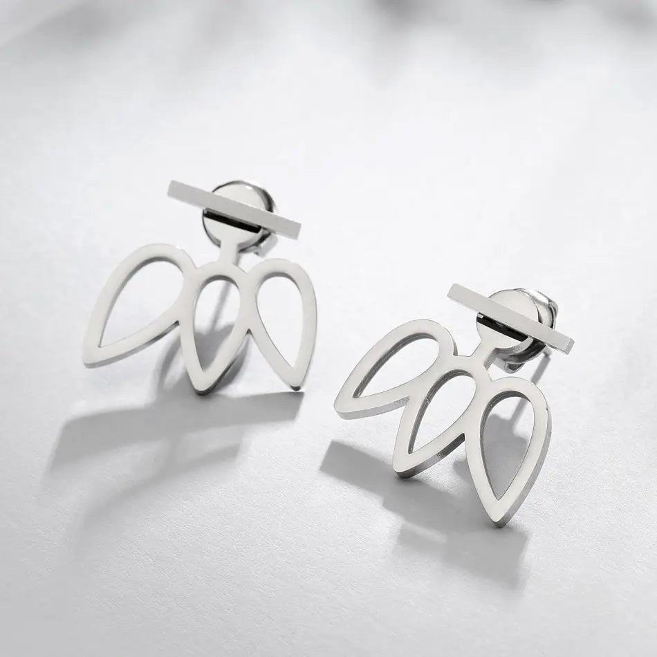 Avant-Garde Geometric Stainless Steel Earrings