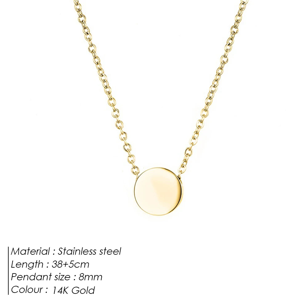 Grace Minimalist Gold-Plated Pendant Necklace