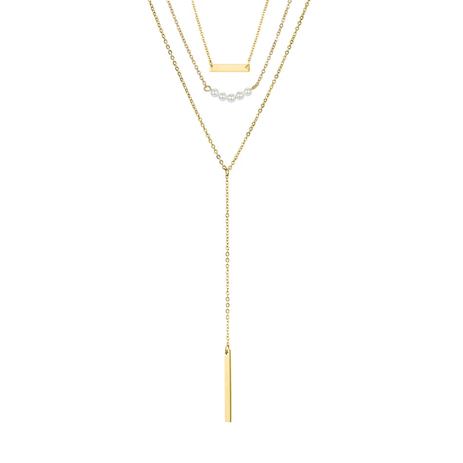 Eterna Luxe Multi-Layer Necklace Set