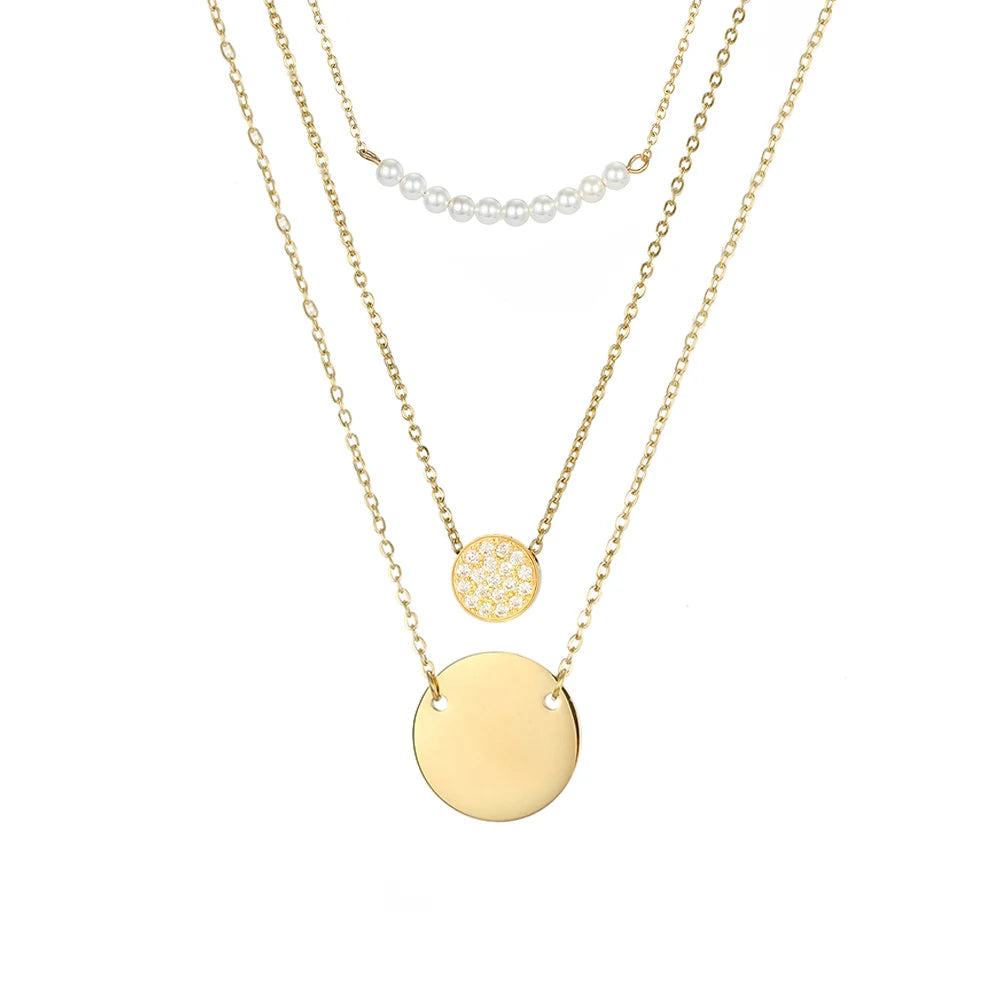 Eterna Luxe Multi-Layer Necklace Set