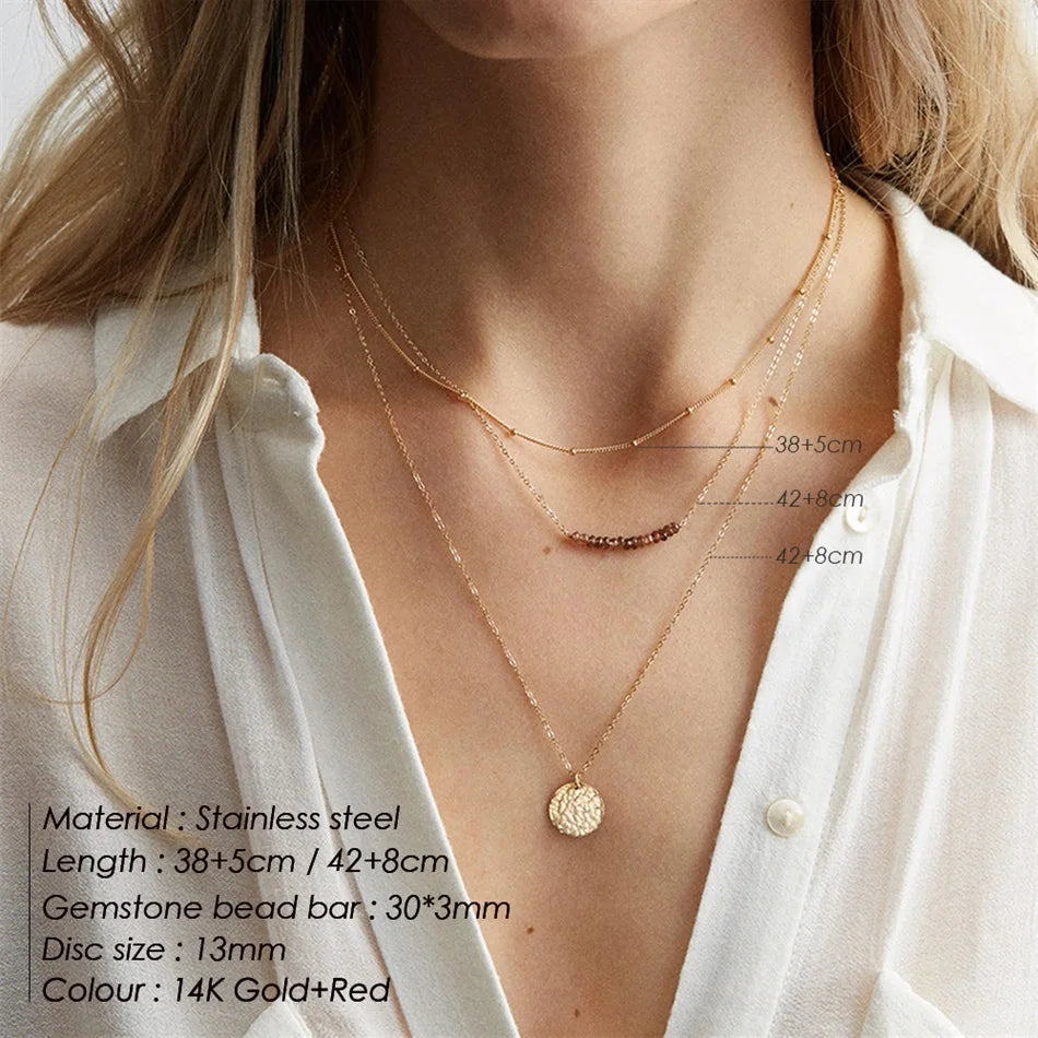 Eterna Luxe Multi-Layer Necklace Set