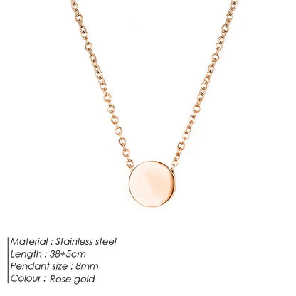 Grace Minimalist Gold-Plated Pendant Necklace