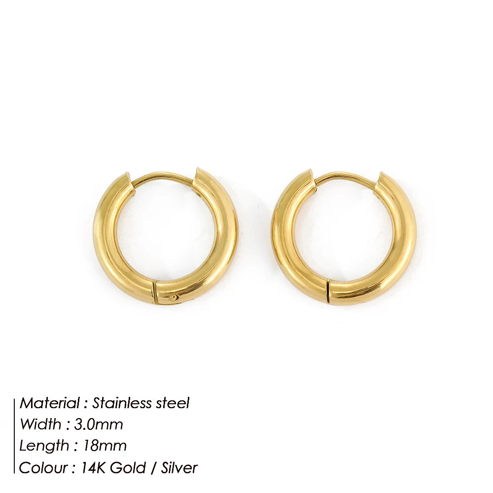 Luxe Circles Hoop Earrings Set