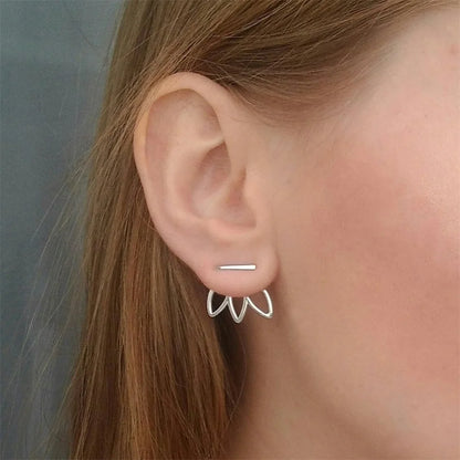 Avant-Garde Geometric Stainless Steel Earrings