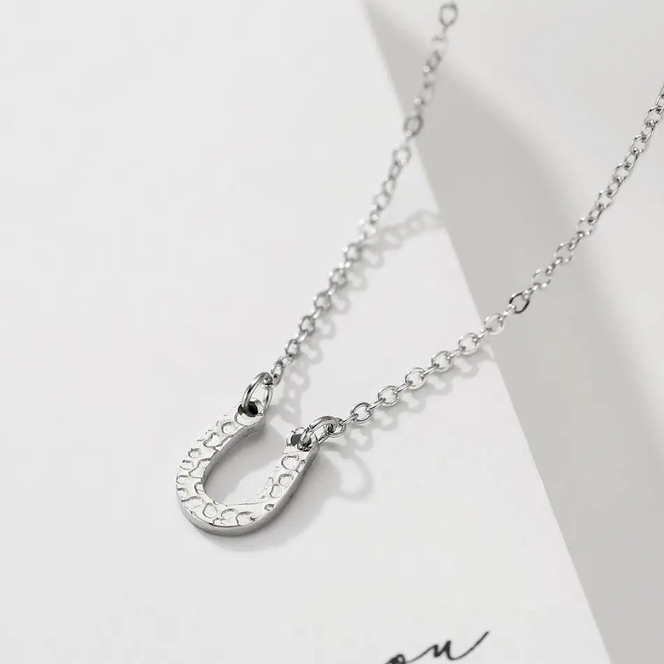 Lucky Horseshoe Pendant Necklace