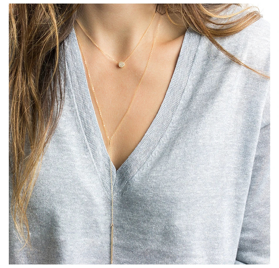 Grace Minimalist Gold-Plated Pendant Necklace