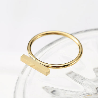 Eterna Bar Minimalist Geometric Ring