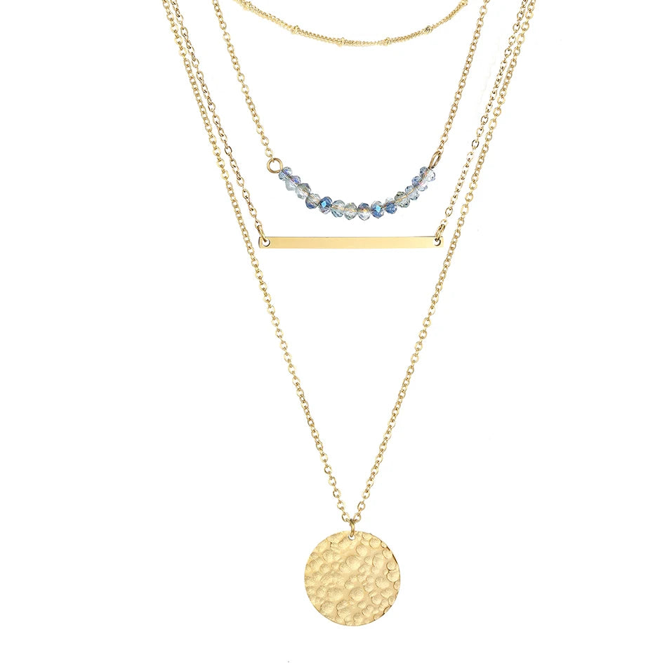 Eterna Luxe Multi-Layer Necklace Set