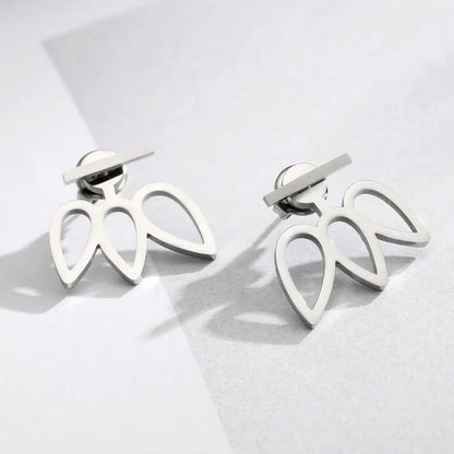 Avant-Garde Geometric Stainless Steel Earrings