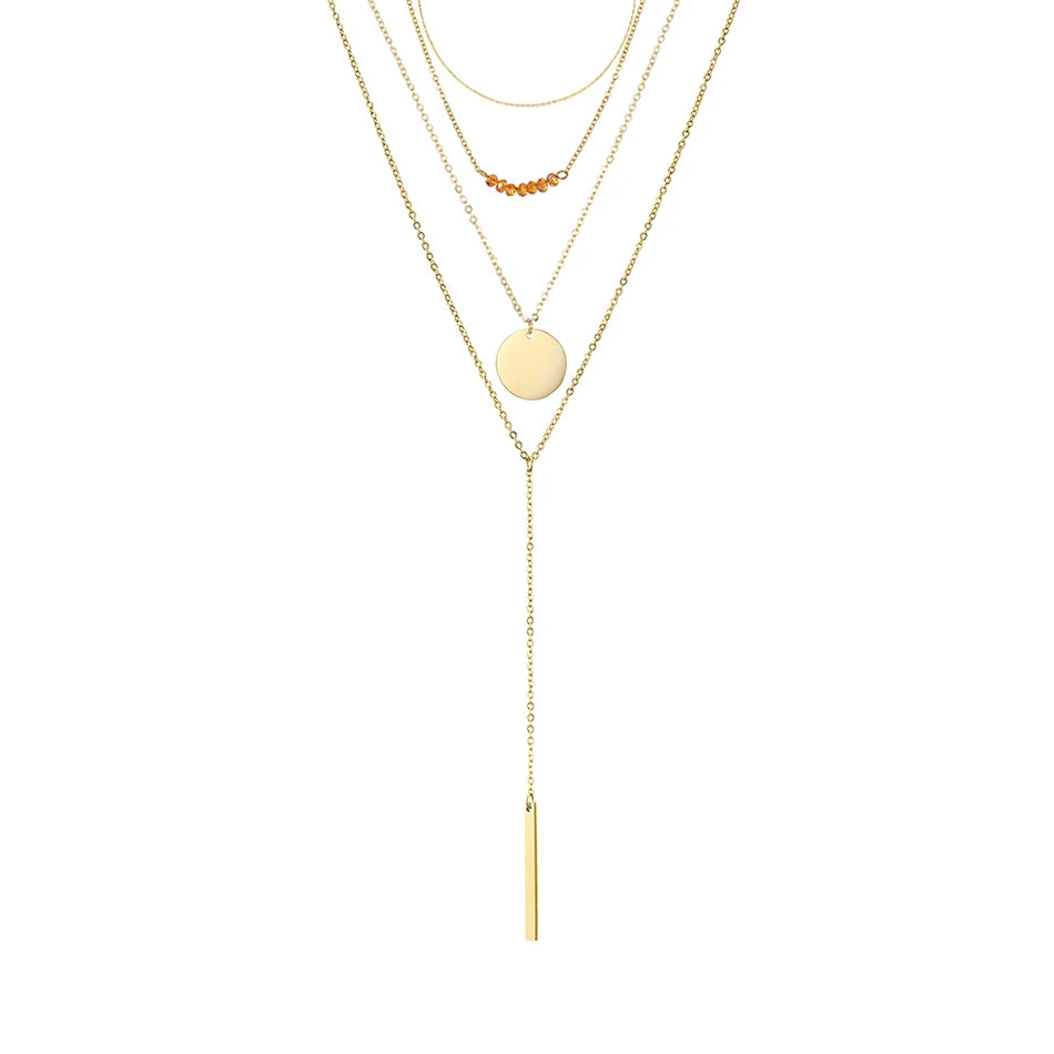 Eterna Luxe Multi-Layer Necklace Set