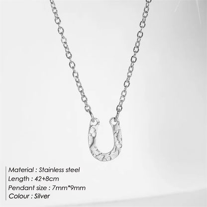 Lucky Horseshoe Pendant Necklace