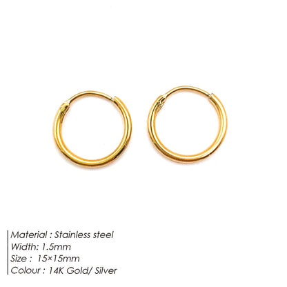 Luxe Circles Hoop Earrings Set