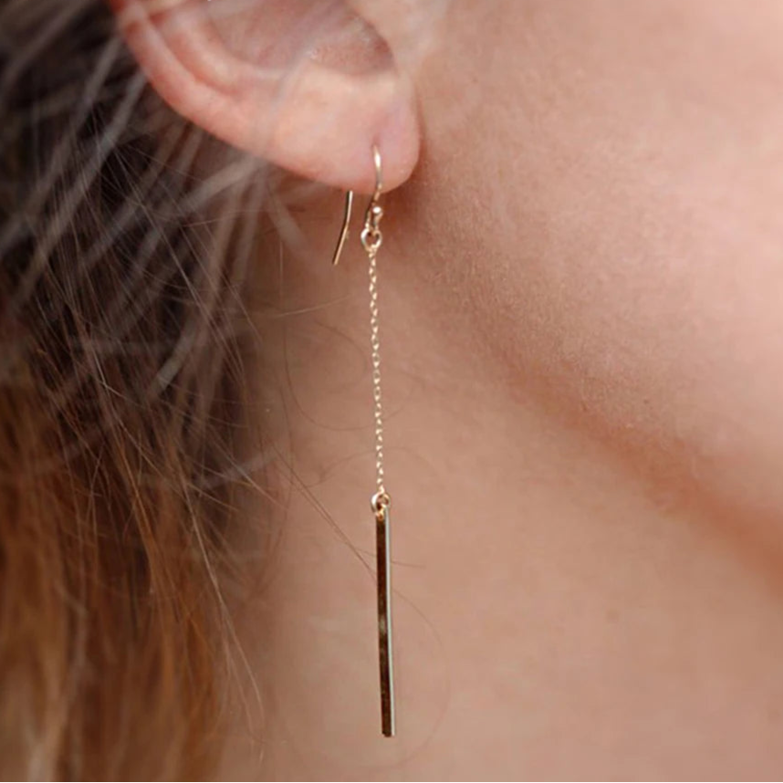 Luxe Minimalist Drop Earrings