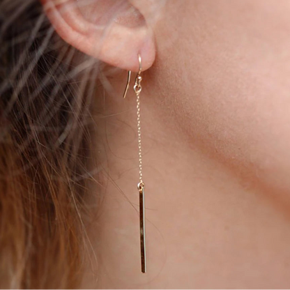 Luxe Minimalist Drop Earrings